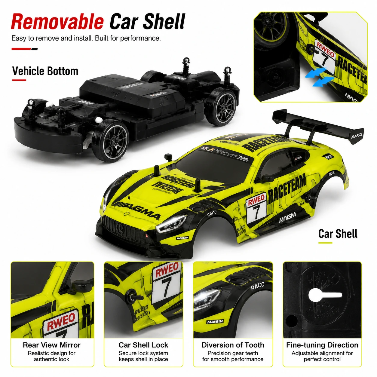 Nextronix 1:16 RC Drift Car | 40 km/h 4WD Remote Control Car
